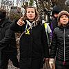 Die Klimaaktivistinnen Luisa Neubauer und Greta Thunberg im von Klimaaktivisten besetzten Braunkohleort Lützerath. Der Energiekonzern ...