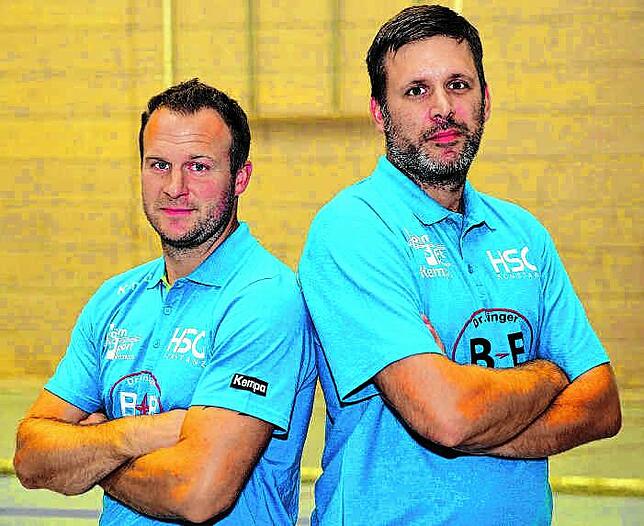 Daniel (rechts) und sein Bruder Tobias Eblen, der bei der HSG Konstanz ebenfalls als Spieler und Trainer aktiv war.