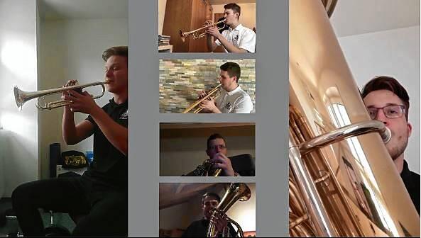 Die Stadtmusik Tiengen wurde zum virtuellen Orchester – eine raffinierte Idee, wie der Probenbetrieb trotz Corona weitergehen kann.