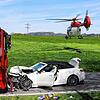 Auf der L200 passierte am Dienstag um die Mittagszeit dieser Unfall. Ein Rettungshubschrauber wurde vorsichtshalber angefordert.