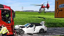 Auf der L200 passierte am Dienstag um die Mittagszeit dieser Unfall. Ein Rettungshubschrauber wurde vorsichtshalber angefordert.
