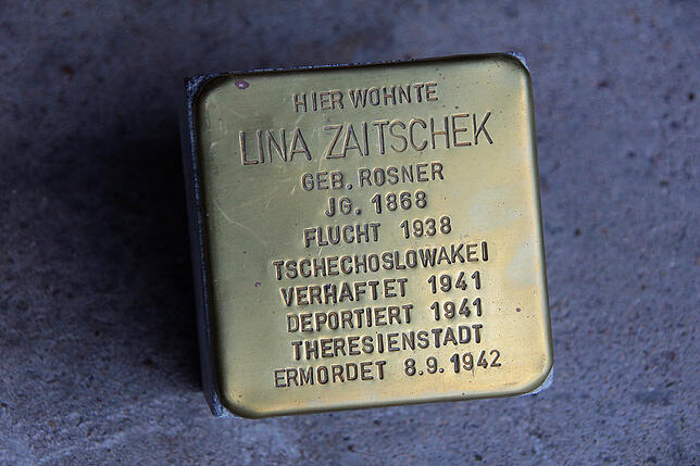 Stolperstein für Lina Zaitschek