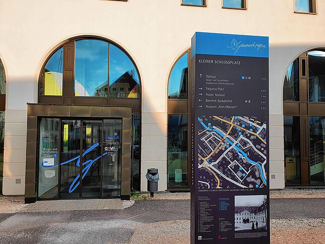 Das Rathaus in Gammertingen ist in einem ehemaligen Schloss untergebracht.