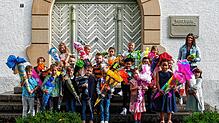 20 Erstklässler feierten in der Klasse 1a der Fritz-Baur-Grundschule in Salem ihren ersten Schultag. Ihre Klassenlehrerin ist Swetlana ...