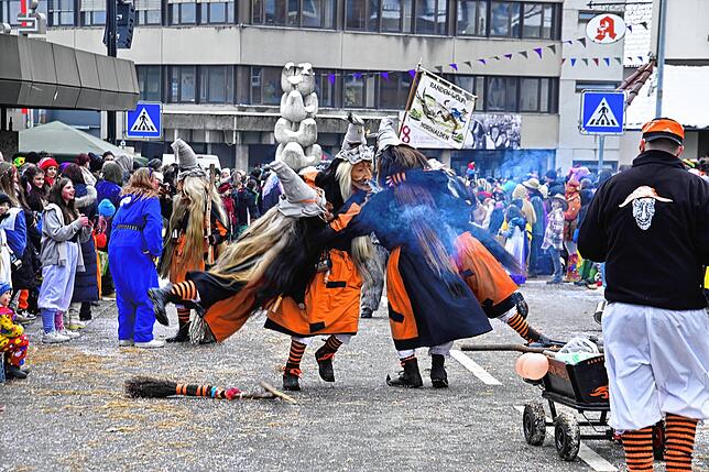 Bild 14: 75 Gruppen beim Fasnachtsumzug in St. Georgen: Wir haben die Bilder