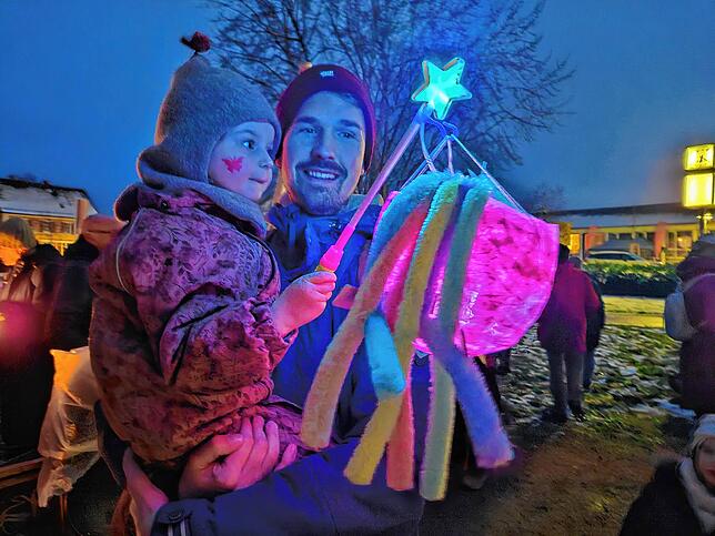 Niklas Stahlbrand aus Hüfingen mit seiner Tochter Lotta.