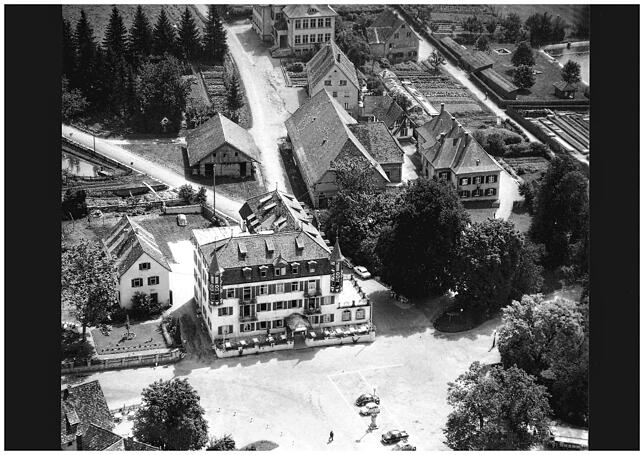 Die Schulstraße in den 1950er-Jahren.