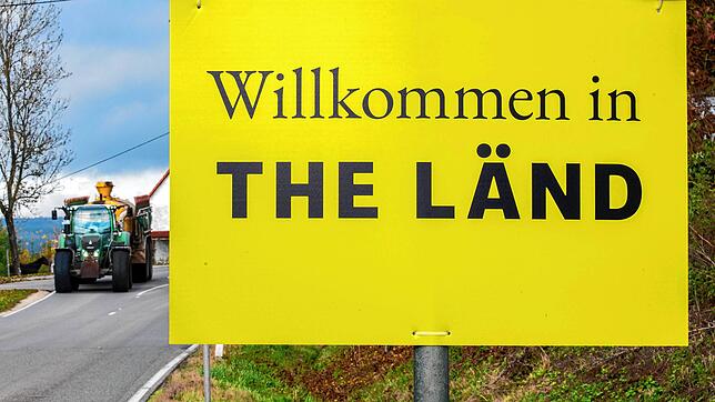 Ebenfalls Teil der Kampagne: Willkommensschilder unter Ortsschildern.
