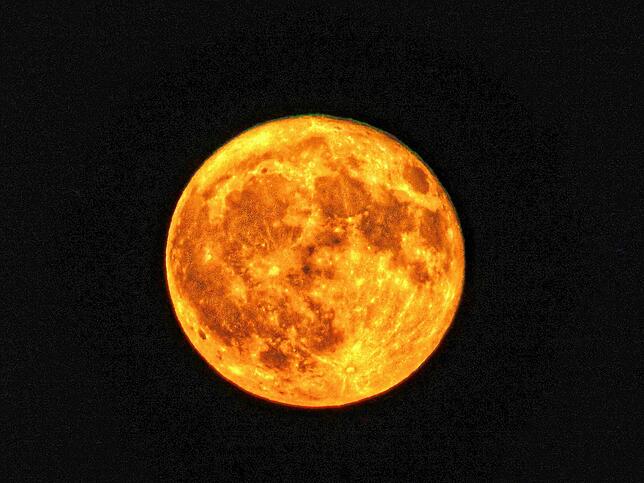 SÜDKURIER-Leserreporter Rony Elimelech hat dieses Bild geschickt. Der Erdbeermond in voller Pracht.