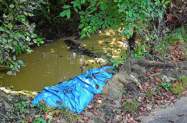 Der Muldenbach führt noch immer deutlich mehr Wasser als vor dem Starkregenereignis vor drei Monaten.