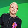 Jette Nietzard, Grüne-Jugend-Chefin, hat mit einem Anti-Polizei-Pullover für Aufsehen gesorgt.