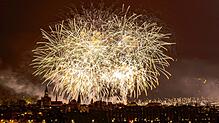 Das Feuerwerk ist Höhepunkt des Konstanzer Seenachtfestes. Viele Besucher kommen nur wegen dieses Ereignisses.