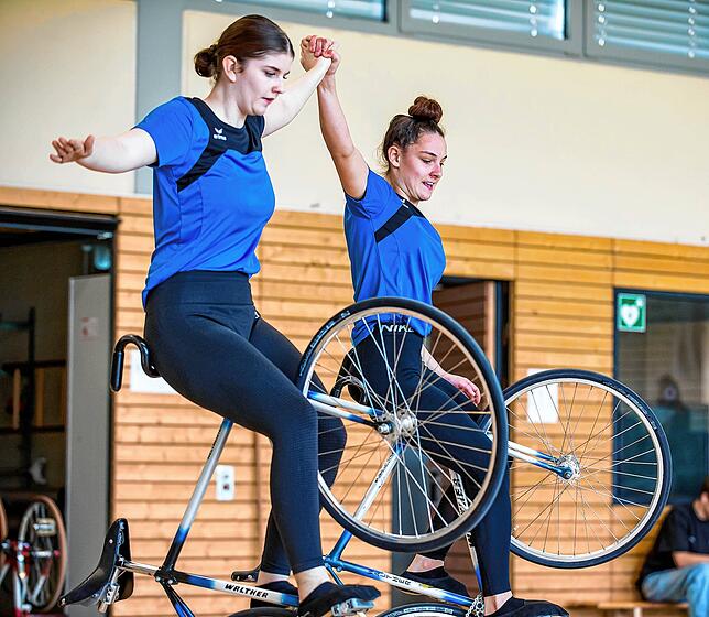 Silbermedaille: Letizia Daudey (links) und Sofia Baier (links) vom RV Lottstetten verpassten bei den baden-württembergischen ...
