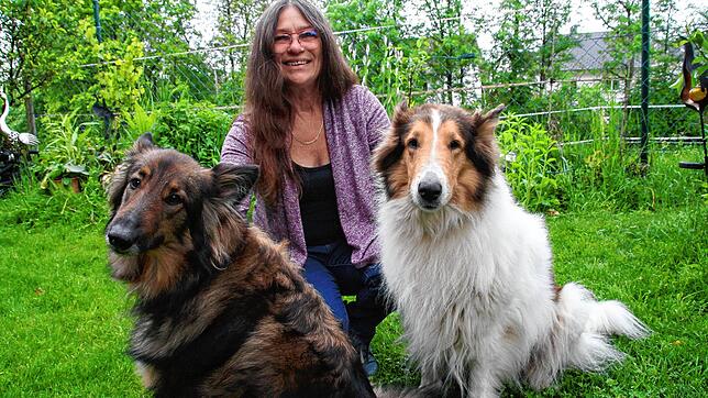 Auch wenn man arm ist, sollte man sich nicht vom Haustier trennen müssen: Roswitha Hausin, im Bild mit ihren Collie-Damen, hat die ...