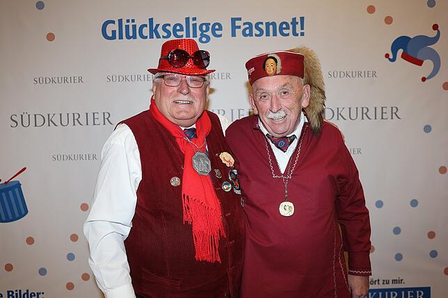 Bild 5: An der SÜDKURIER-Fotowand: Das sind die Gäste der Fernsehfasnacht (Teil 1)