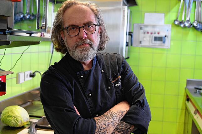 Ralf Felder in seinem Restaurant Felder in Friedrichshafen, das er seit 2011 betreibt.