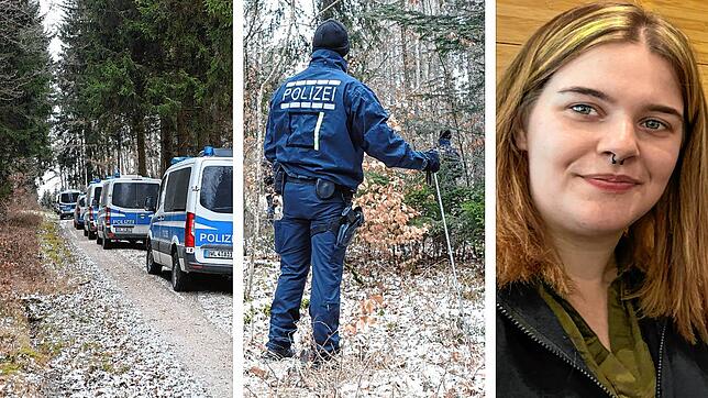 Die Polizei sucht Jasmin M. in einem Waldstück nahe ihres Wohnorts bei Eigeltingen-Heudorf.
