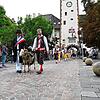 Der Schafsbock „Markus der Traditionsbewusste“ beim großen Umzug am Chilbi-Sonntag.