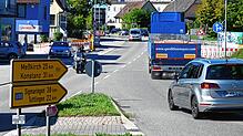Die Goethestraße wird auf diesem Abschnitt für Kanal- und Leitungsarbeiten gesperrt.