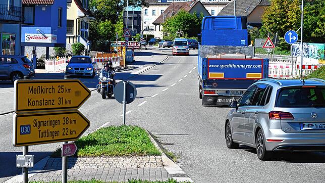 Die Goethestraße wird auf diesem Abschnitt für Kanal- und Leitungsarbeiten gesperrt.