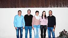 Vorstand mit neuen Gesichtern (von links): Ralf Frulio (Beisitzer), Erich Schommarz (Kasse), Anja Berndt (Jugend) und Melanie Heisig ...