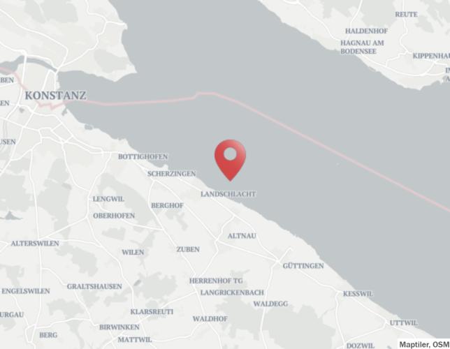 Die Segler verunglückten vor dem Ort Landschlacht im Thurgau.