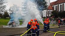 Bild : Bilder der Jahreshauptübung der Feuerwehr Orsingen-Nenzingen
