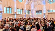 Groß ist das Interesse am Vortrag zur Energiepolitik in der Furtwanger Festhalle. Foto: BI