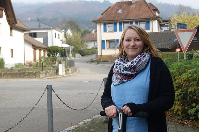 Jessica Rünzi wohnt in Wehr und arbeitet als Kindergärtnerin im fünf Kilometer entfernten Öflingen. Ihren Arbeitsweg legt sie bei guter ...