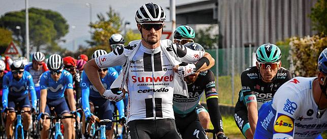 Das Trikot sitzt: Nico Denz beim Giro d&lsquo;Italia.