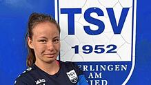 Katharina Laubach feierte ihr Debüt im Männerfußball beim TSV Überlingen am Ried II.