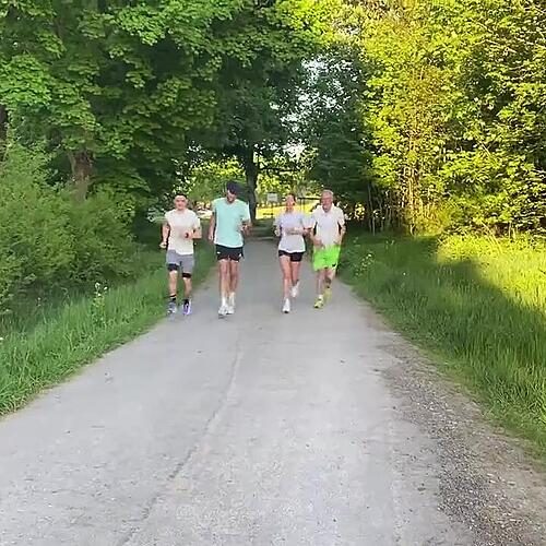 Die Laufgruppe ist los