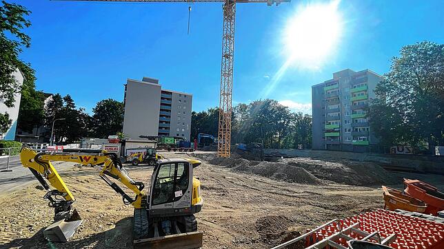 Eines der vorerst letzten Bauprojekte der Wobak: In der Brandenburgerstraße lässt die Wohnbaugesellschaft 48 Wohnungen zu bezahlbarem ...