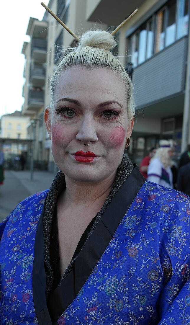 Bild 14: Gesichter der Fasnet: So kreativ zeigen sich die Besucher am Häfler Samstag