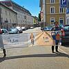 Mit einer Poolnudel-Aktion innerhalb des Stadtradelns möchte der ADFC Bad Säckingen (im Bild Vorstandsmitglied Peter Knorre und ...