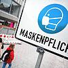 Ein Schild mit der Aufschrift &bdquo;Maskenpflicht&ldquo; (Symbolbild).