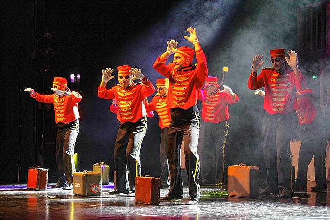 Als gruselige Zombie-Pagen tanzte das Männerballett am Glonki-Ball 2020.