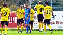 Jubel beim SV Denkingen, der den FC Neustadt mit 3:1 besiegte.