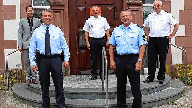 Thomas Handloser, Georg Lautenschläger (vorn, von links), Michael Klinger, Gerd Stiefel, Thomas Krebs (hinten, von links).