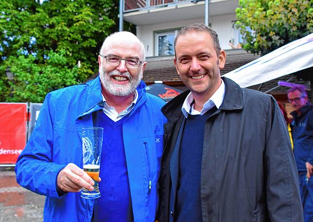 Der Stockacher Bürgermeister Rainer Stolz und Stefan Keil, Bürgermeister von Orsingen-Nenzingen