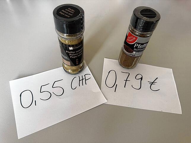 Bild 9: Überraschung beim Preisvergleich in Deutschland – Schweiz: Ein Produkt ist in der Schweiz viel günstiger!