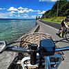Bei Steckborn (Schweiz) führt der Radweg direkt an der Uferlinie des Bodensees entlang. Schönere Aussichten beim Radfahren kann es fast ...