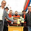 Das war 2019: Jörg Frey (von links), Georg Schilli, Dirk Schuler, Matthias Fehrenbach, Christof Schwer und Wolfgang Schulz stoßen auf ...
