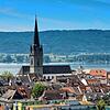 Blick auf das Radolfzeller Münster, bevor dort Sanierungsarbeiten stattfanden (Archivbild)