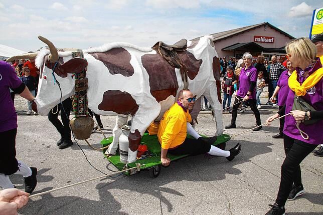 Bild 4: Bilder vom Jubiläumsumzug des Musikvereins Liggersdorf im Rahmen des Bezirksmusikfestes