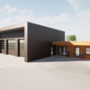 Der Planungsentwurf für das neue Gerätehaus der Feuerwehr Pfohren.