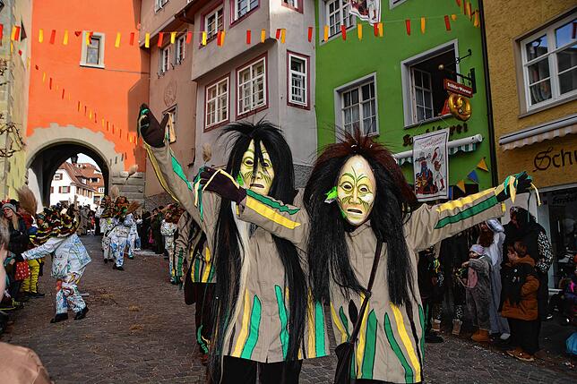 Die Daisendorfer Sumpfgeister, eine der befreundeten Zünfte aus der Nachbarschaft.