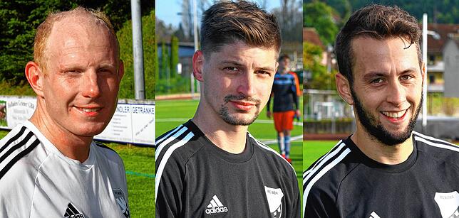 Bastian Kühne, Mike Häfele und Rico Schellin