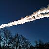 ITAR-TASS: CHELYABINSK REGION, RUSSIA, FEBRUARY 15, 2013. A white contrail left by a meteor. (Photo ITAR-TASS / Viktoria Gorbunova) ...