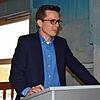 Benjamin Mors‘ erste Amtszeit als Bürgermeister von Steißlingen geht im Januar 2026 zu Ende. Im Bild ist er bei der Hauptversammlung des ...